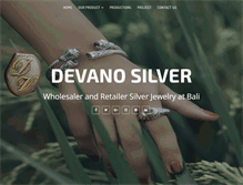 Tablet Screenshot of devanosilver.com